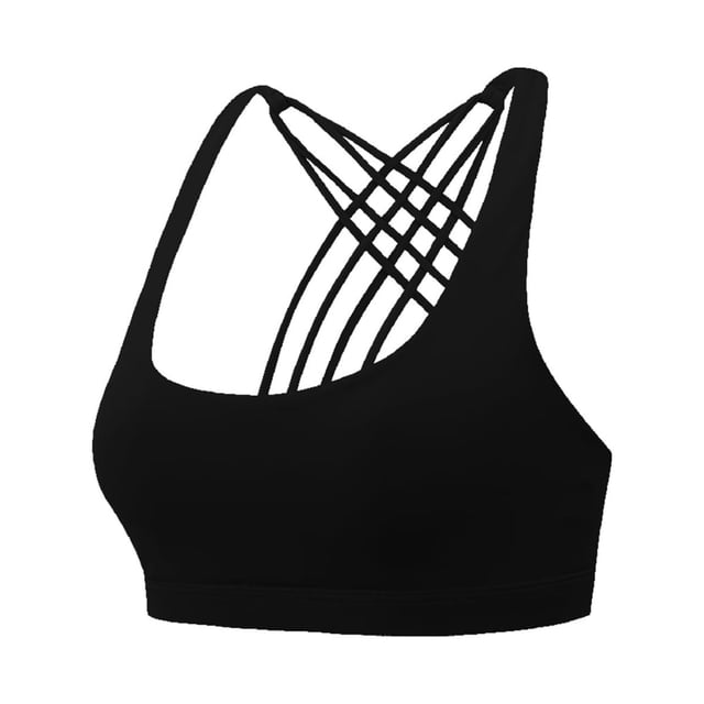 Qarigey Sujetadores deportivos Entrenamientos Fitness Sujetador Firmeza Apasionado Handy Back Diseño único Sin costuras para mujer Chica Negro M Type2 NO2 Qarigey AP008686-06