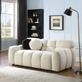 thumbnail image 3 of Cloud Couch, 64.96" Loveseat Couch with 24.5" Deep Seat, Comfy 2 Seat Couch with Marshmallow Shape for Living Room, Beige, 3 of 9