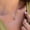 A, variant on EGNMCR Home Decor, Room Decor Ring Pendant Necklace Trendy Ring Necklace Stering Silvers Diamond Ring Necklace Pendant For Women Stackable Necklace For Women Minimalists Jewelry Gifts Clavicle chain