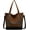 Brown, variant on Kukuzhu Canvas Hobo Bags for Women Casual Shoulder Bag Chic Large Tote Bag Handbag