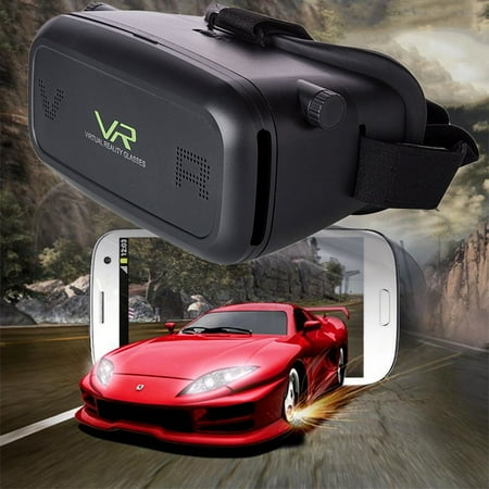 Black 3D Movie Video Games Virtual Reality VR Glasses for 3.5-6 inch Phone