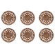 thumbnail image 1 of Tallado de flores, tallado, redondo, madera, apliques, figura, 1 of 5