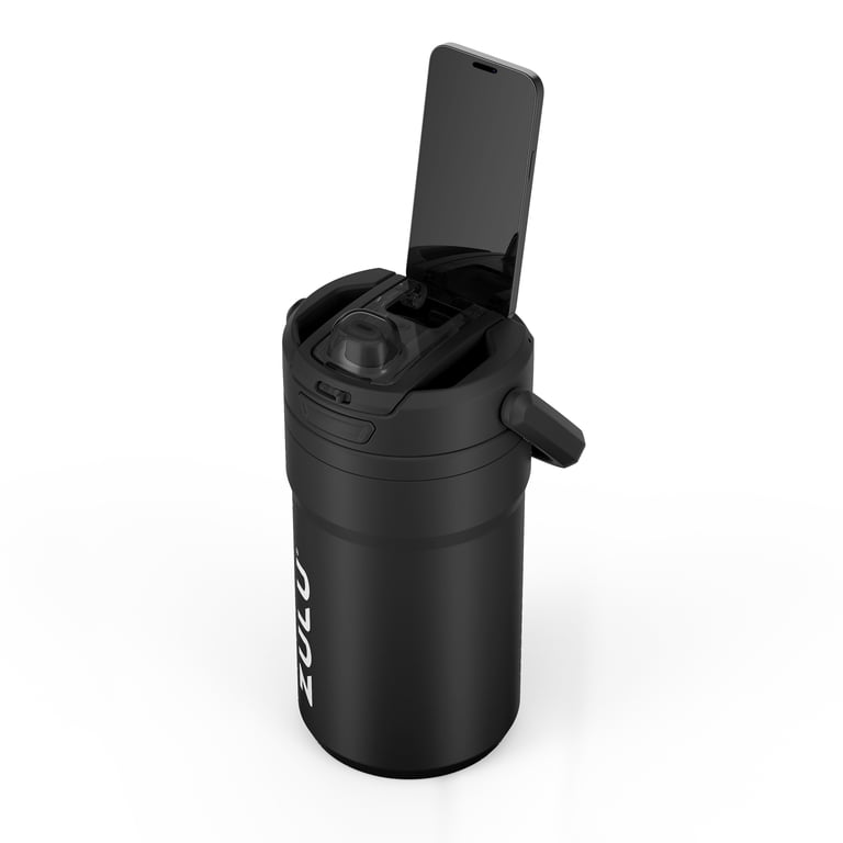 ZULU Scrimmage 64oz Water Bottle with Phone Holder, Black photo 8