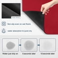 thumbnail image 6 of Red Dish Drying Mats for Kitchen Counter, Solid Color Absorbent Coffee Bar Mat with Non-slip Rubber Backed Quick Drying Dish Rack Pad 12"x16", 6 of 9