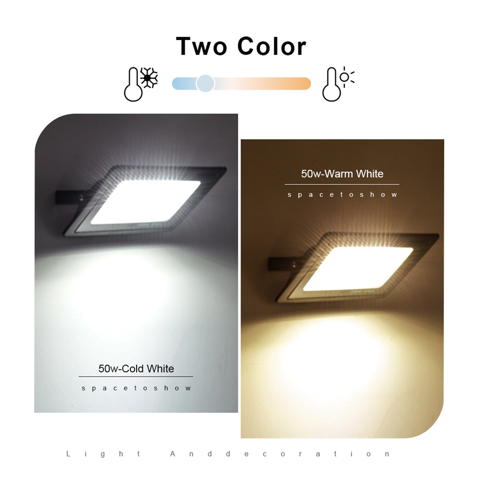 LED Flood Light Outdoor Lighting 100W FLoodlight IP66 Waterproof Wall Lamp Spotlight Garden Projector ,Multifunctional Lighting