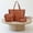 Brown BW, variant on WIZUTIZ Large Capacity Bag Women's Fashion One Shoulder Handbag Pattern Four Piece Set Mother Bag for Women Womens Handbags Shoulder Bags Large Easy Carry Any Phone Bag White