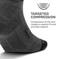 thumbnail image 2 of Feetures - Merino 10 Cushion - No Show Tab - Athletic Running Socks for Men and Women - Gray - S, 2 of 6