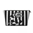 thumbnail image 3 of Custom Travel Tim Horror Movie Toiletry Bag Beetlejuices Makeup Cosmetic Organizer Women Beauty Storage Dopp Kit Box, 3 of 5