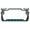 Black/turquoise, variant on Hibiscus Flower Design Palm Tree Heavy Duty Metal License Plate Frame Auto License Plate Frame/Car Accessories (Black/Turquoise)