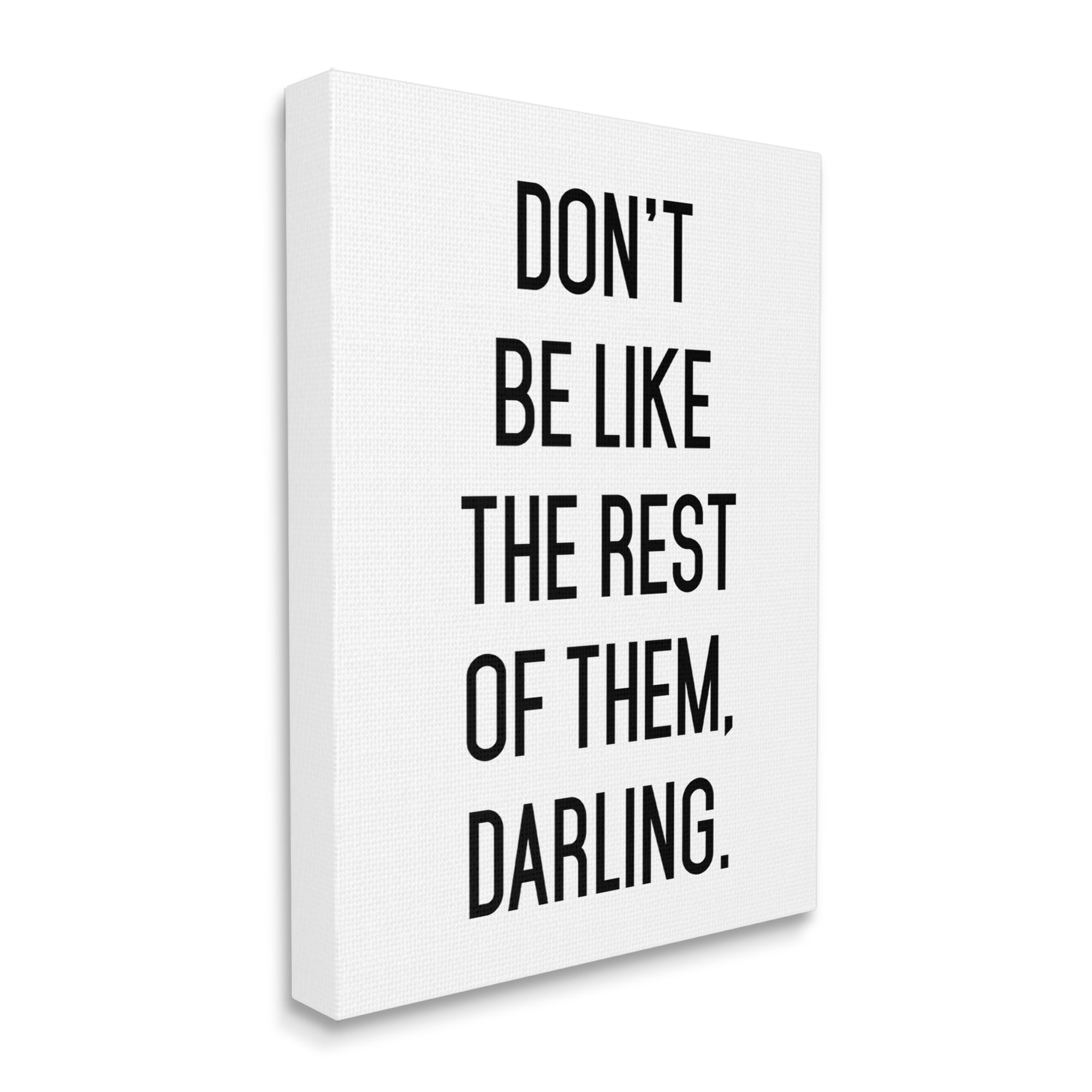 Stupell Industries Be Yourself Bold Inspiring Phrase Quote Graphic Art Gallery Wrapped Canvas Print Wall Art, Design by Lettered and Lined