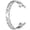 Sliver, variant on Smart Watch Band Metal Replacement Strap Rhinestone Stainless Steel Watch Bracelet Wristband for Fitness Tracker Daily Wear