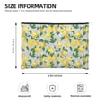 thumbnail image 4 of Rocae Lemon1 for Cosmetic Bags for Women Paper Reusable Cosmetic Bag Travel Toiletry Organizer Capacity Multipurpose Zipper Pouch, 4 of 8