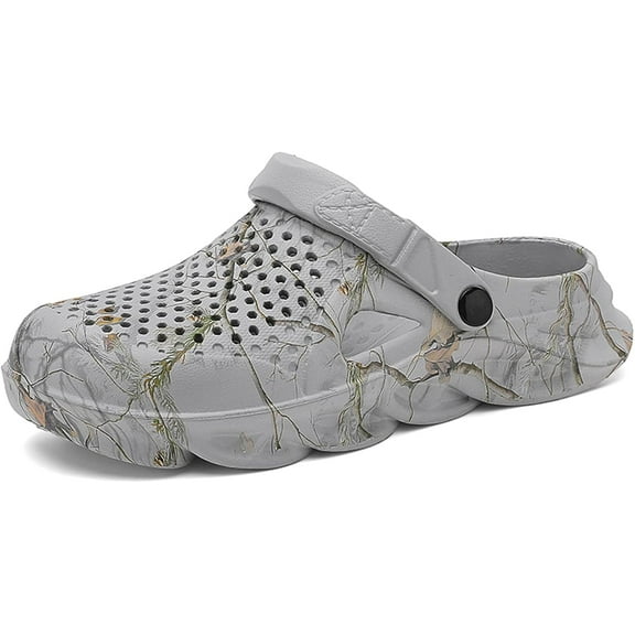 Men Garden Clogs Shoes Slippers: Lightweight Casual - Slip On Sandals for Outdoor Summer Beach Walking