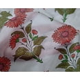 thumbnail image 4 of oneOone Silk Tabby Light Grayish Blue Fabric Floral Block Sewing Craft Projects Fabric Prints By Yard 42 Inch Wide, 4 of 4