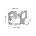 thumbnail image 2 of Uxcell Spring Hose Clamp 10mm Dia Iron Band Type Low Pressure Air Clip Silicone Vacuum Fuel Oil Hose Pipe Clamp, 5PCS, 2 of 4