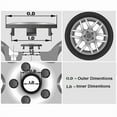 thumbnail image 5 of Capuchons de Centres de Roue Audi - Lot de 4 pour Emblèmes de Navigation Automobile, 5 of 5