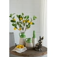 thumbnail image 6 of A&B Home Green and Ivory Two-Tone Ceramic Vase with Handle  6.1" x 5.7" x 11.8", 6 of 10