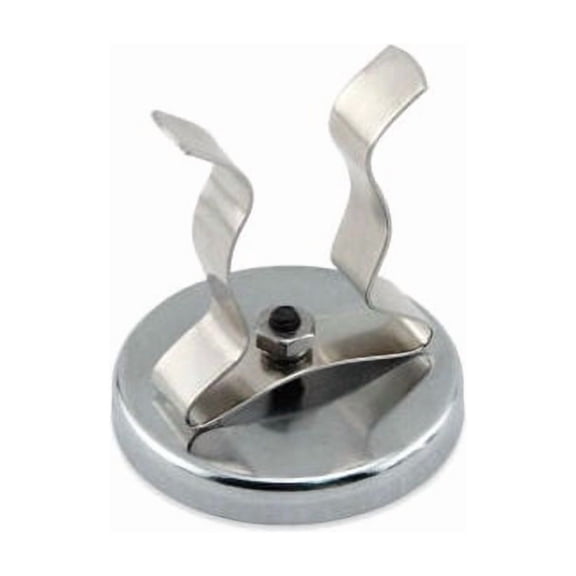 Master Magnetics B1798423 Ceramic Clip-It Magnet with Attached Black Clip 35 lbs Pull Chrome Plating