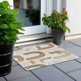 thumbnail image 6 of Addison Rugs Chantille Indoor/Outdoor Transitional Geometric Ivory Washable Rectangle Rug, 1'8" x 2'6", 6 of 6
