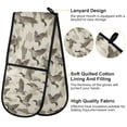 thumbnail image 4 of Dailycode Double Sided Oven Mitt with Loop Heat Resistant Kitchen Long Potholders 7" x 35" Wild Ducks Flying, 4 of 6