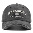 thumbnail image 6 of WMNTST Unisex Baseball Caps Distressed Washed Curved Brim Cap With Letter Embroidery Adjustable Dad Hat, 6 of 9
