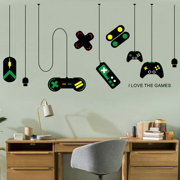 Wall Stickers For Bedroom Gamepad Design Creative Persol Decal Decorative Murals Kids Boys Girls Dorm Room Living Decor Com - Bedroom Wall Stickers The Range