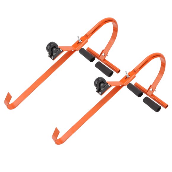 Heavy Duty Aluminum Alloy Ladder Stabilizer Set Ladder Roof Hook with Wheel for Climbing Up Roof Cleaning Gutter