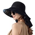 thumbnail image 1 of Sombrero de sol enrollable UPF 50+ para mujer y hombre, ala ancha, sombrero de jardinería con solapa para el cuello, 1 of 6
