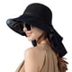 thumbnail image 1 of Sombrero de sol enrollable para mujer y hombre, con protección solar UPF 50+, ala ancha y solapa para el cuello., 1 of 6