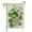 Hello Spring Shamrock, variant on Lucky Shamrock Clovers in the Jar Yard Flags Happy Saint Patrick's Day Yard Flags Irish Holiday Outdoor Flag 12×18 in Linen Double Sided Garden Yard Outdoor Decor