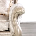 thumbnail image 6 of Furniture of America Jansing Solid Wood Tufted Arm Chair in Off White, 6 of 8