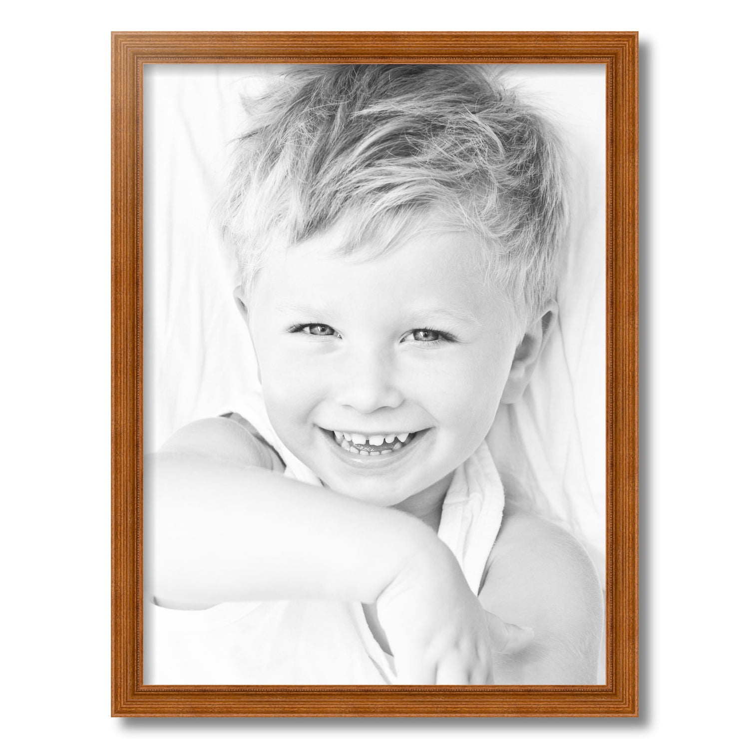 ArtToFrames 18x24 Inch Honey Picture Frame, This Brown Wood Poster Frame is Great for Your Art or Photos, Comes with 060 Plexi Glass (4097)