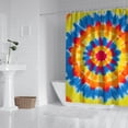 thumbnail image 2 of Colorful Tie Dye Mandala Shower Curtain 72"x72" ,Bathroom Decorative Shower Curtains Set with 12 Hooks,Modern Waterproof Washable Shower Curtain, 2 of 6