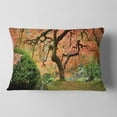 thumbnail image 2 of Designart Old Japanese Maple Tree - Landscape Photography Throw Pillow - 12x20, 2 of 5