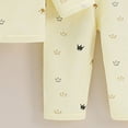 thumbnail image 7 of CAUYDY Baby Girls Pjs Infant Sleepers for Girl Long Sleeved Shirt Elastic Waist Pants 2Pcs Set Newborn Pajamas Preemie Clothes Fall Winter 0M 3M 6M 9M 12M Sizes 6-9 Months,Yellow, 7 of 7