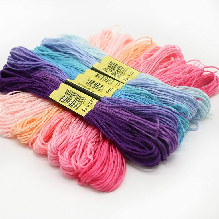 Friendship Bracelet String 50 Skeins Rainbow Color Embroidery  Floss Cross Stitch Embroidery Thread Cotton Floss Bracelet Yarn, Craft  Floss : Arts, Crafts & Sewing