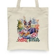 thumbnail image 2 of Watercolor Hello Winter Australian Cattle Dog Chill Christmas Welcome Canvas Tote Bag Heeler Lover Gifts Reusable Shopping Grocery Bag - 00016, 2 of 5
