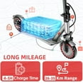 thumbnail image 4 of 350W Motor Electric Scooter 8.5" Solid Tires, up to 19MPH and 20Miles Long-Range Portable Commuting Scooter, 4 of 7
