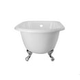 thumbnail image 2 of Norfolk 48 Inch Cast Iron Classic Clawfoot Tub - No Faucet Drillings, 2 of 2