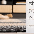 thumbnail image 7 of SAFAVIEH Braided Neville Bordered Machine Washable Reversible Runner Rug, Black/Grey, 2'3" x 16', 7 of 7