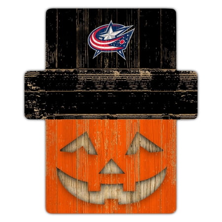 Columbus Blue Jackets 12 x 12 Jack-O-Lantern Display