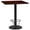 Mahogany, variant on Emma + Oliver 36" Square Walnut Laminate Bar Table Top-24"RD Base/Foot Ring