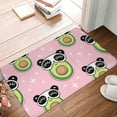 thumbnail image 2 of Vsdgher Panda Avocado print Flannel Anti-Slip Floor Mat Comfort Mat Floor Carpet for Decor, Non-Slip, Home, Office, Laundry, Durable, 2 of 5