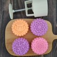 thumbnail image 4 of Techinal Plastic Mooncake Mold 125g Flower Stamp Cookie Cutter Mould DIY Baking Accessory, 4 of 12
