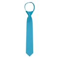 thumbnail image 2 of Jacob Alexander Boy's 14" Pretied Ready Made Solid Color Zipper Tie - Turquoise, 2 of 7