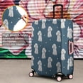 thumbnail image 4 of Poodle Dog and Footprint Luggage Cover Fashion Suitcase Cover Baggage Covers Fit 25-28 Inch Luggage (Go Travel), 4 of 5