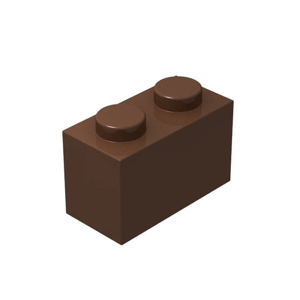 Bloques De Ladrillos Clásicos Ladrillos A Granel Marrón 1X2 Ladrillos De Construcción Planos 100 Piezas Compatibles Con Piezas Y Piezas De Lego: Ladrillos Marrón 1X2(Color:Marrón)