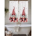 thumbnail image 4 of Valentines Day Gnomes Bathroom Window Curtain, Red Love Heart Eucalyptus Leaves Light Filtering Coffee Kitchen Curtains, Bedroom Living Room Curtains 2 Panel 84"x63", 4 of 6