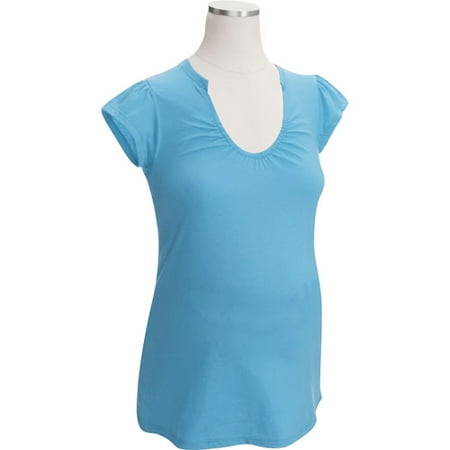 Maternity Gathered V Tee