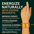 thumbnail image 2 of Hand Forged 100% Pure Copper Bracelet. Made with Premium High Gauge Copper and Health benefits. Enhance your well-being in style, 2 of 9